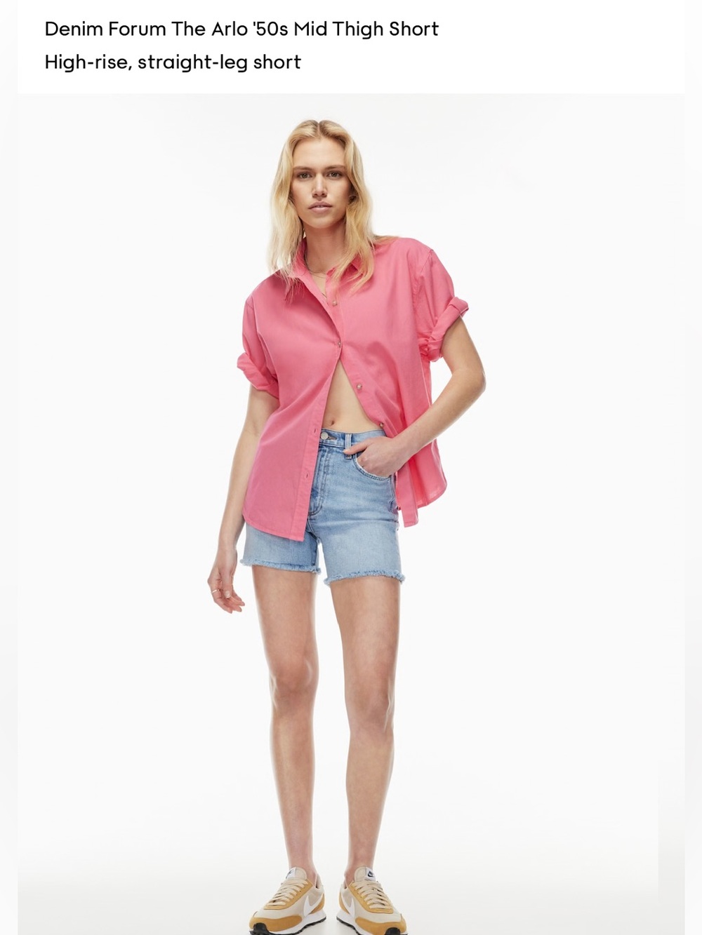 Denim Forum The Arlo '50s Mid Thigh Short